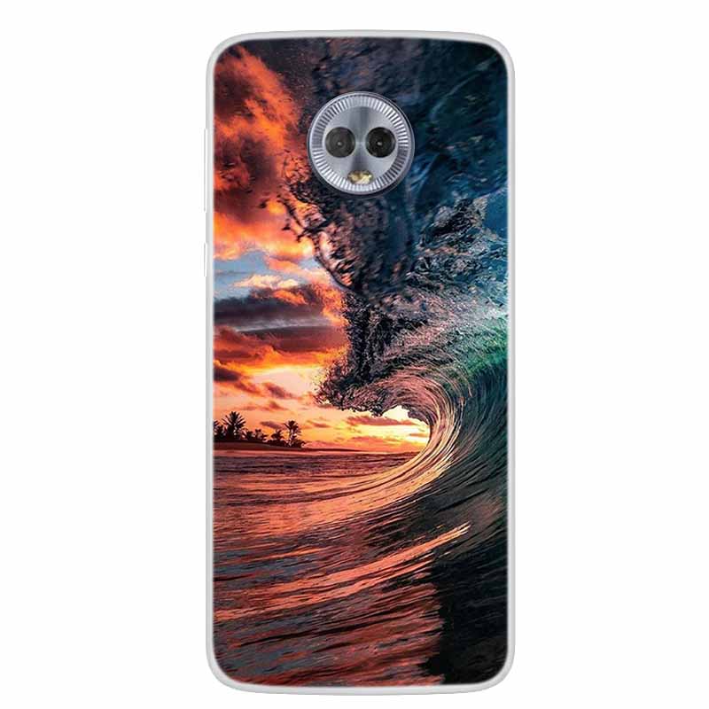 For Moto G6 Plus Case G6 Play Lovely Cat Soft TPU Silicone Transparent Phone Case For Motorola Moto G6 Cover Clear Bumper MotoG6
