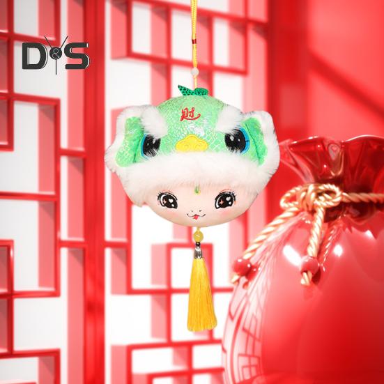 Подвеска в виде плюшевой змеи, мультяшная змея, брелок для ключей, талисман со знаком зодиака, кукла для китайского Нового года