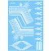 Waterproof White Tattoo Stickers Lace Flower Long-lasting Butterfly Tattoo Stickers Ethnic Style Temporary Tattoo Stickers