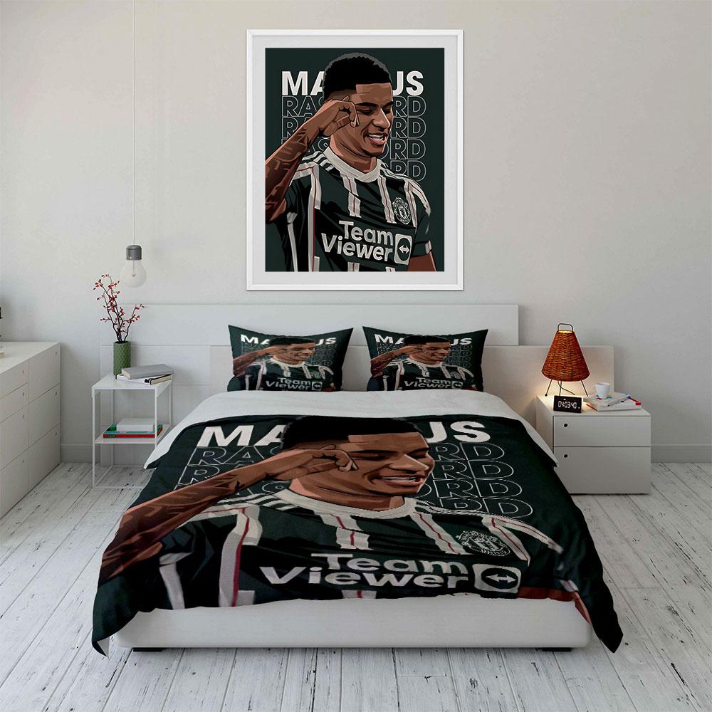 Athlete, text, Manchester United. Bedding sets Duvet cover sets Duvet covers Pillowcases(1* Duvet Cover 2* Pillowcases without duvet insert)