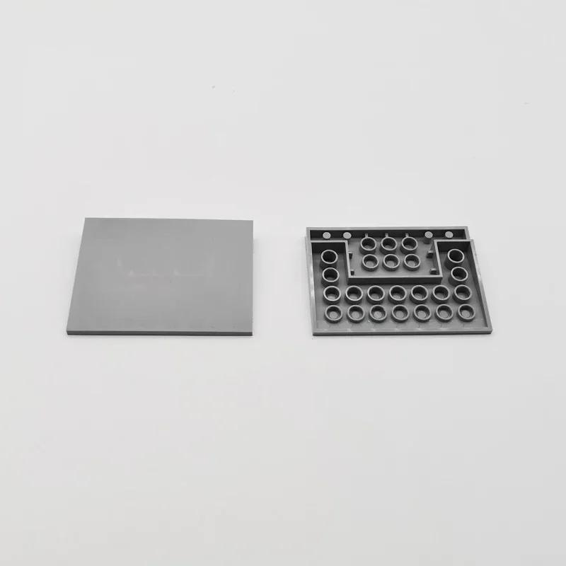 4 шт. 6x8 Наклонные блоки Класс 10° Мелкие Строительные Блоки Крыша Строительных Деталей Совместимы с Конструктором Lego Кирпичик 4515