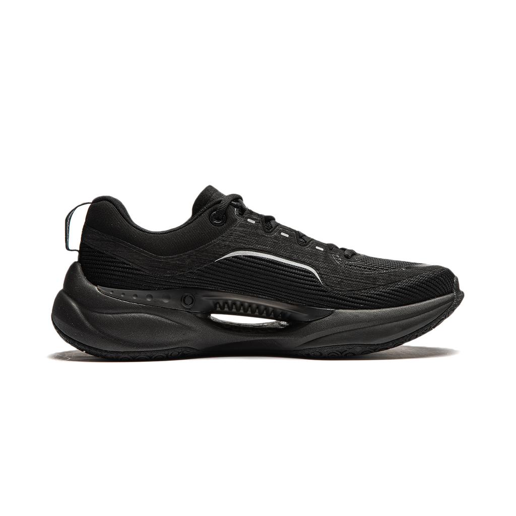 Li Ning Soft Cool Breathable Thick Sole Casual Shoes Men Sneakers Black AGLU025-1
