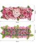 1Pc Wedding Arch Artificial Rose 50cm Hydrangea Flower Row Rose Centerpiece Silk Arch Door Wedding Flower Arrangement Party Room Reception Decor