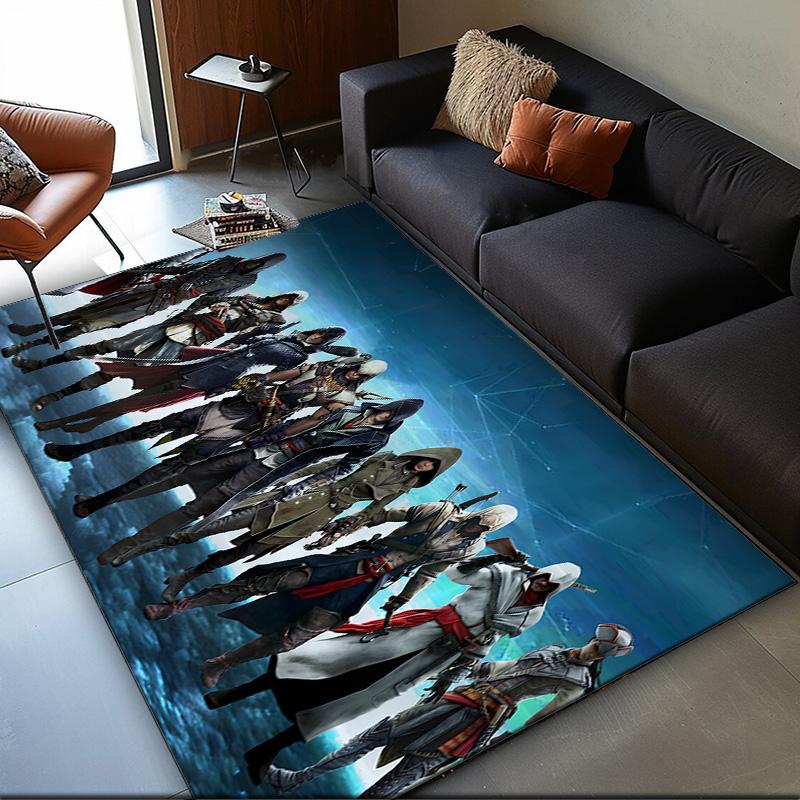 Assassin Game Area Rug Suitable for Indoor And Outdoor,Carpets for Playroom, Homes, Offices, Living Rooms,Home Decor,Christmas Fan Gift