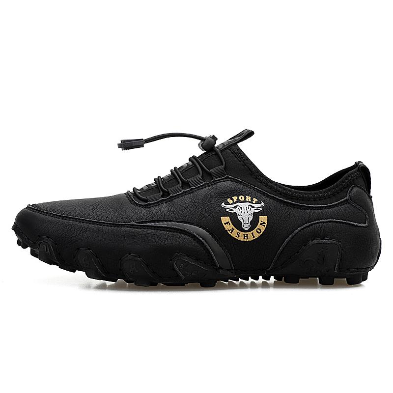 Men's New Leather Outdoor Sports Shoes Casual Shoes Business Leather Board Shoes