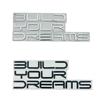 Металлический логотип BYD Наклейка на кузов автомобиля - Декорация 'Dream Letter' для моделей Tang Song Qin
