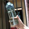500/650ML Student School with Straw Sports Water Cup Water Bottle Multicolor Plastic Bottle