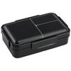 Bento Box, Antibacterial, Leak-Proof, Divided, Integrated Gasket, Fluffy Serving, Single Tier, 850ml, Large Capacity, Black, PALT9AG-A