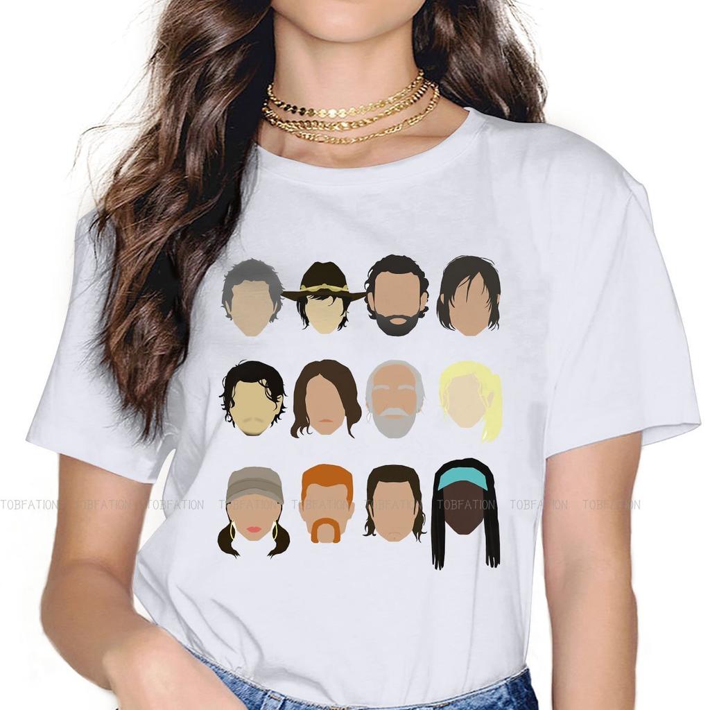 Characters 4xl Tshirt The Walking Dead Rick Glenn Daryl Horror Style Streetwear Comfortable T Shirt Unisex Tee Unique