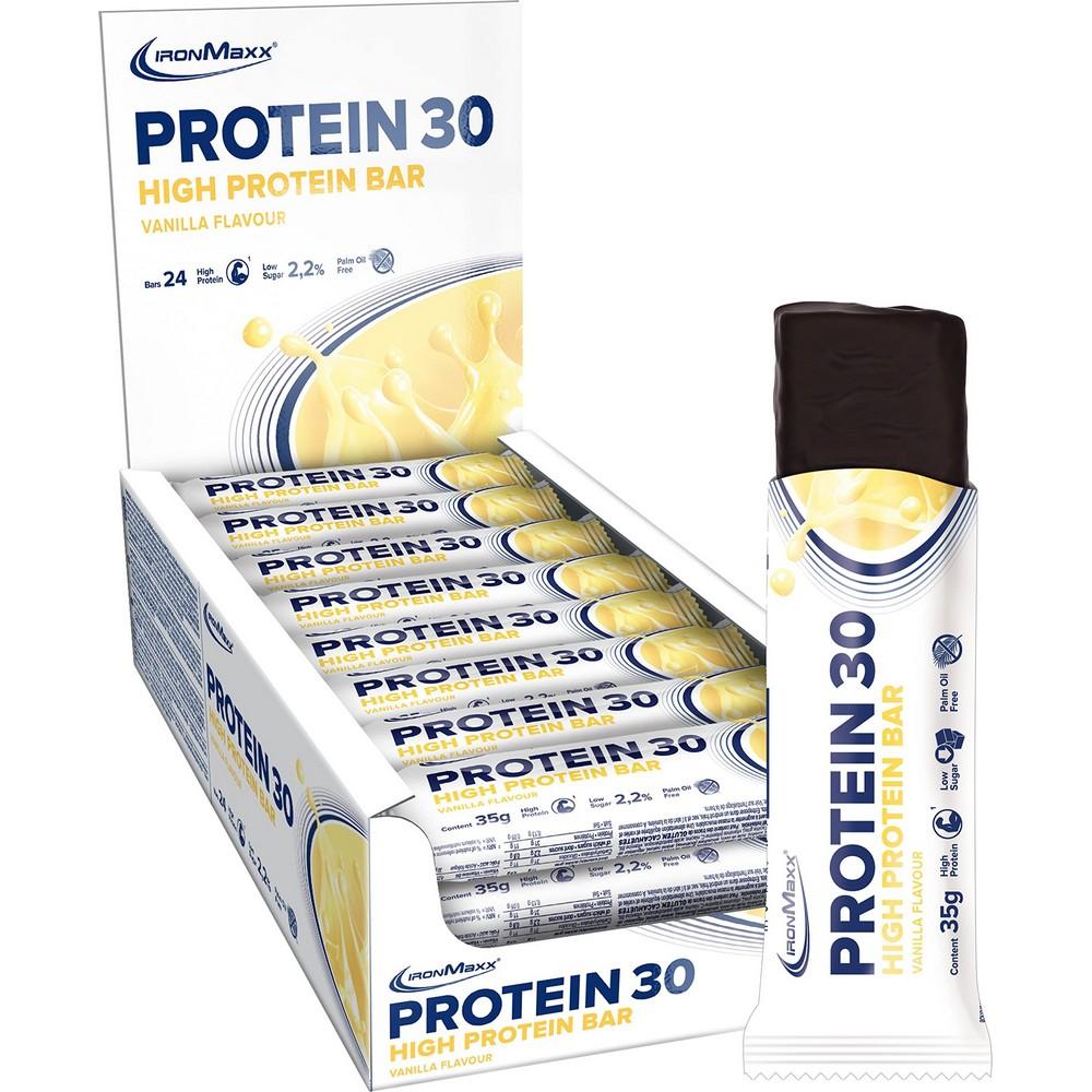 Ironmaxx Протеиновый батончик Protein 30 Ваниль 35 г x 24 шт.