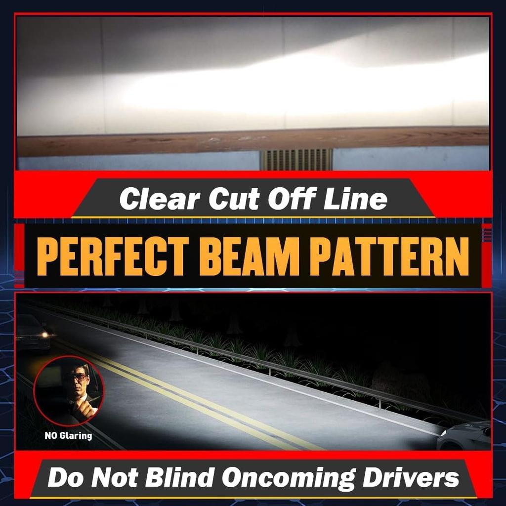 HB3 9005 LED Bulbs, 1000% Super Bright 40000LM Cool White 6500K,1:1 Mini Size, Plug And Play, CANBUS Ready, IP68 Waterproof 9005 LED Fog Light Bulbs,