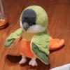 Kawaii Cockatiel Budgerigar Monk Parakeet Hand Puppet Bird Soft Stuffed Toy Doll Parrot Cosplay Plush Doll Educational Baby Toys