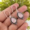 Rose Quartz Handmade Latest Design Jewelry Earrings, 925 Solid Sterling Silver Gemstone Earrings, Gift For Mother