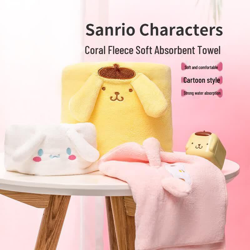 MINISO Полотенце для ванны из кораллового флиса Cinnamoroll