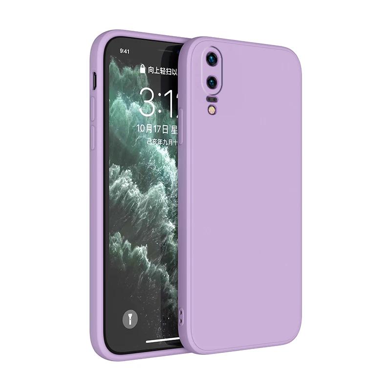 Чехлы для Huawei P50 P40 P30 P20 Lite Для Mate 20 30 40 Pro P smart Z Honor 8X Чехол Роскошный Оригинальный Жидкий Силиконовый Чехол для Телефона