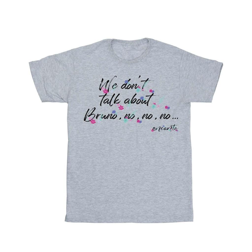 Disney Womens/Ladies Encanto We Don´t Talk About Bruno No No Boyfriend Fit Cotton Boyfriend T-Shirt