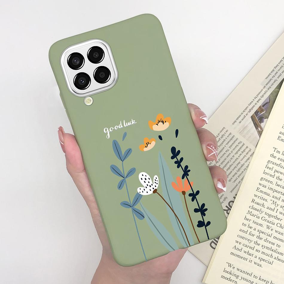Для Samsung Galaxy M33 5G Чехол Сердце Мультяшный Силиконовый Матовый Ударопрочный Чехол для Телефона Для SamsungM33 GalaxyM33 M 33 Funda Оболочка TPU