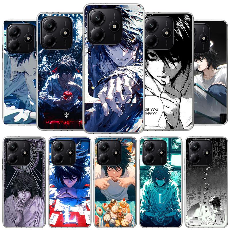 Чехол для телефона N-Note D-Death L Lawliet для Xiaomi Redmi Note 15 14 13 12 11 10 Pro Plus 14S 12S 11S 11T 11E 10S Мягкий чехол-бампер R