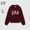Gap Женская флисовая толстовка с капюшоном и логотипом