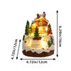 Christmas Village Houses,Light Up Christmas Houses With Spinning Train & 8 Music,Resin House With Warm Light