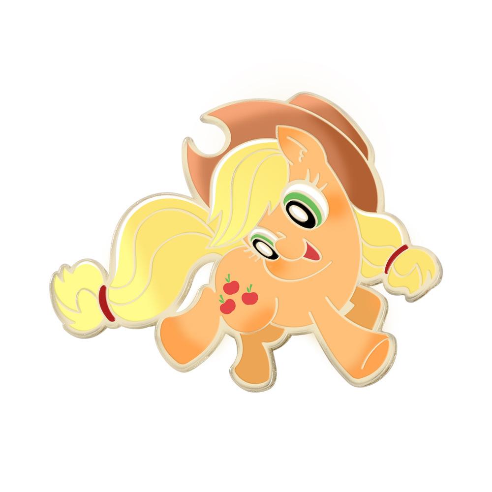 Милый мультяшный пони Поли Аниме значок кукла Радужный пони Редкая брошь из сплава Детский подарок на день рождения