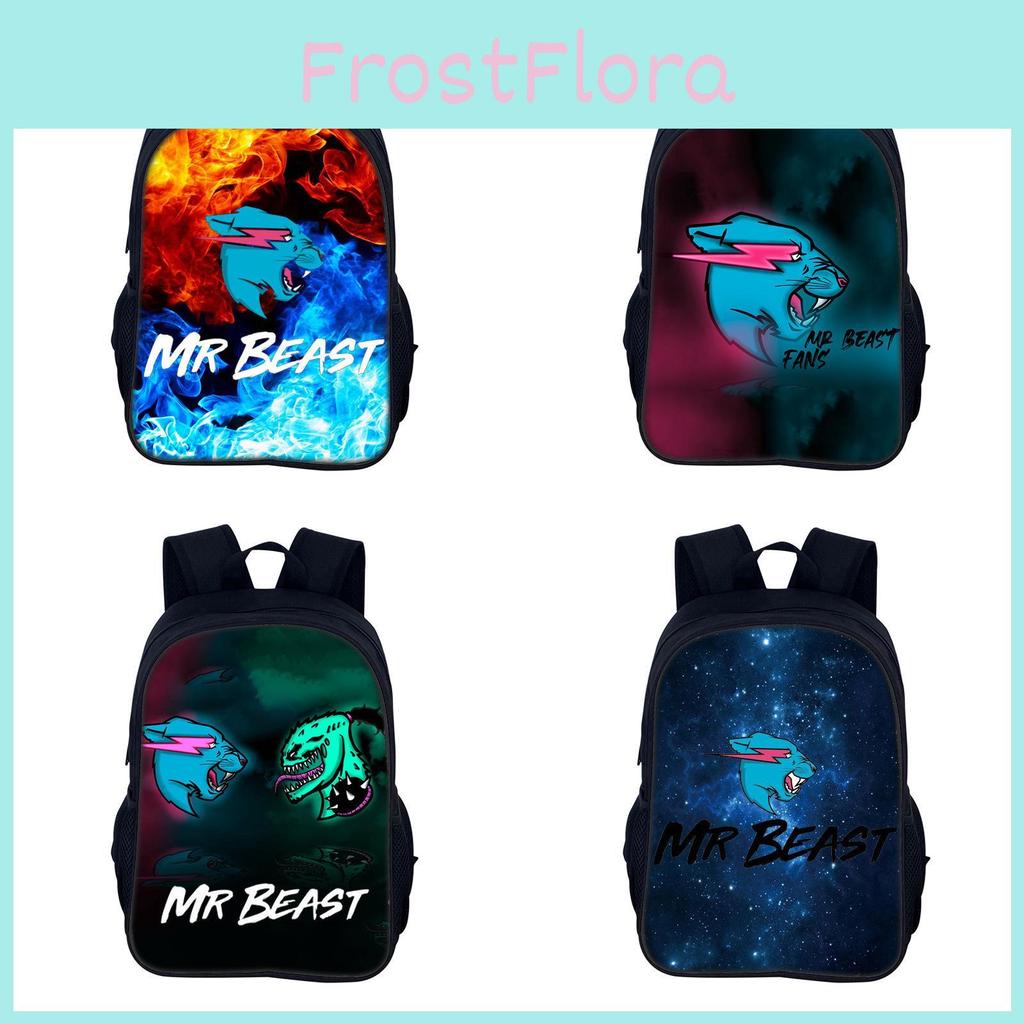 Рюкзак Mr Beast Lightning Cat Для Студентов И Для Активного Отдыха Нейлон Креативный Узор