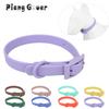 XS/S/M/L/XL Dog Collar Adjustable PVC Waterproof Pet Cat Collar for Small Medium Big Dogs Imitation Silicone