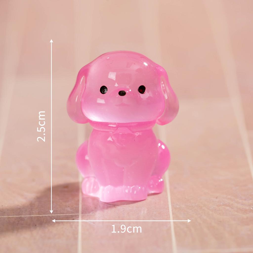 Micro Landscape Cartoon Cute Glow-in-the-dark Small Golden Retriever Animal Doll Diy Decorative Accessories Desktop Ornaments