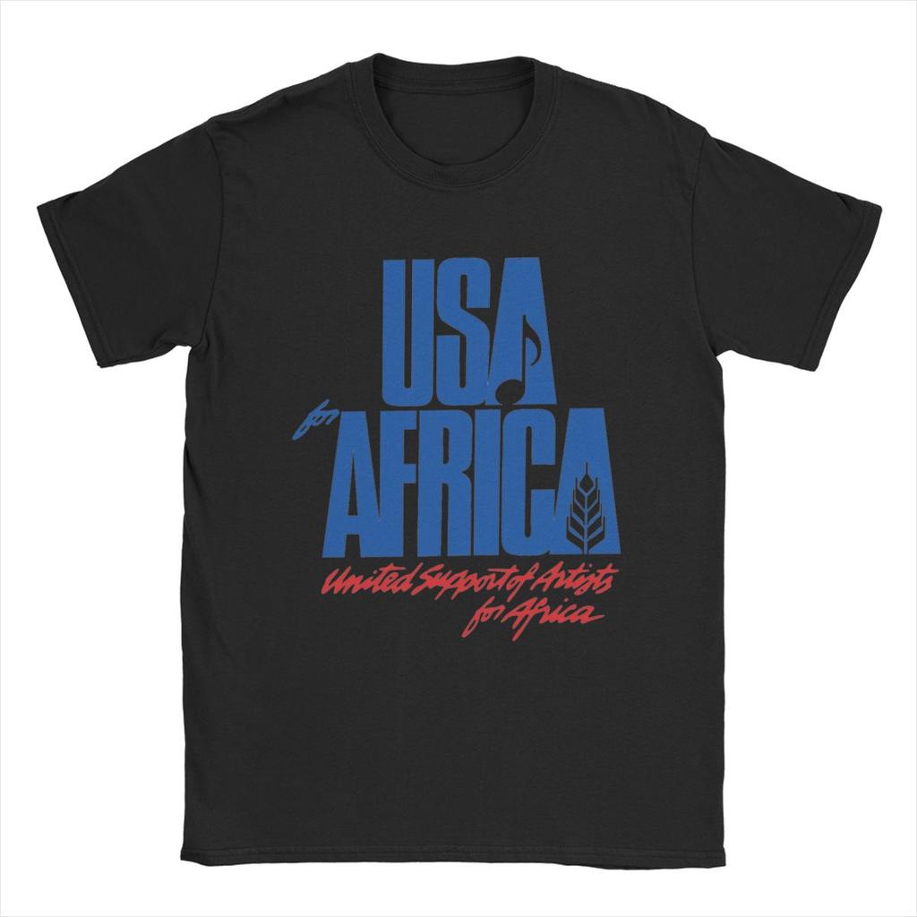 Мужская футболка We Are The World Юбилей США Для Африки Объединенные Артисты 100% Хлопок Футболки Футболки с коротким рукавом Топы С принтом