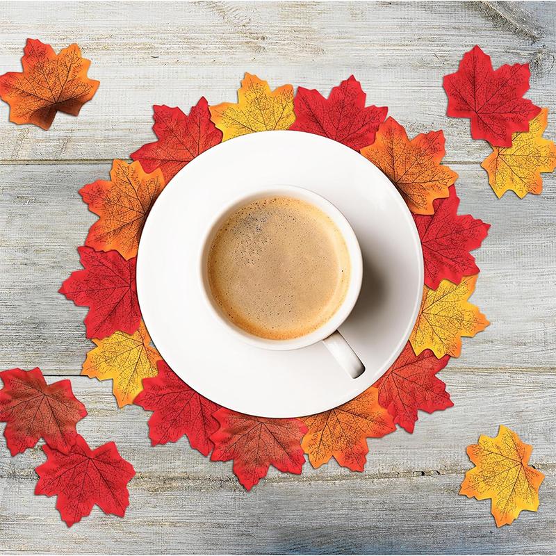 50/100 шт. Искусственные шелковые листья клена Осенние поддельные листья Гирлянда Кленовые листья Лиана День благодарения Хэллоуин Свадебная вечеринка Декор