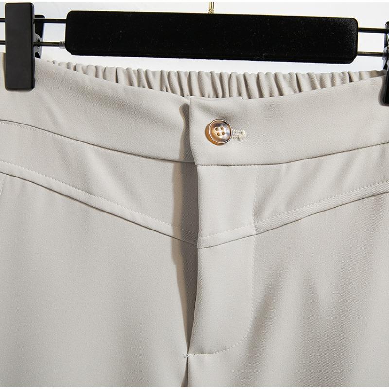 Dimanaf Лето 2025 Женские брюки больших размеров, широкие брюки с высокой талией, базовые эластичные свободные повседневные длинные брюки