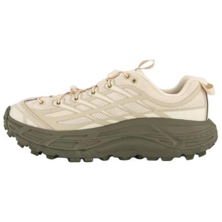 HOKA One One Mafate Three 2 Низкие Повседневные Кроссовые Кроссовки Унисекс Бежевые 1141572-OLY