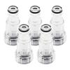 5pcs Pressure Washer Transparent Plastic Water Inlet Filter Replacement Tool