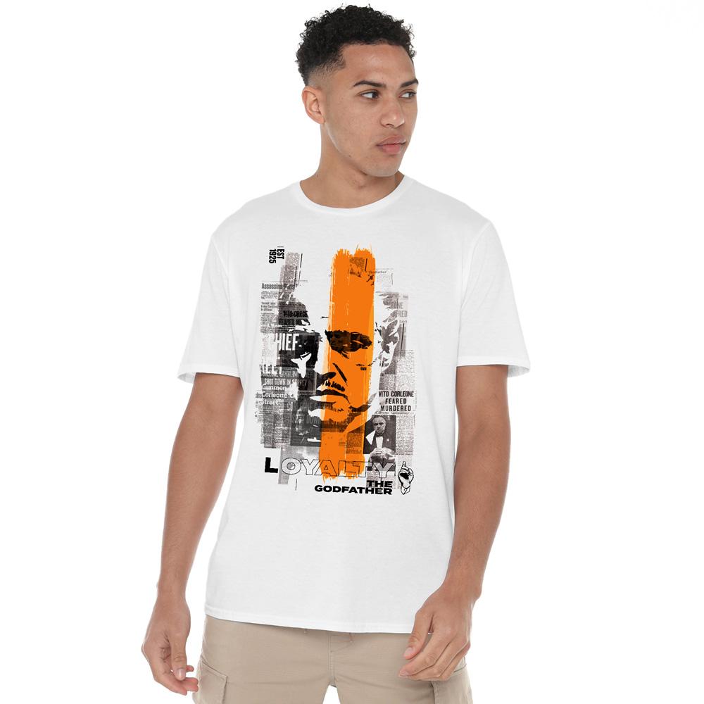The Godfather Mens Don Vito Corleone Newspaper Strip T-Shirt