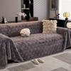 Rabbit Plush One-Piece Sofa Cover Cloth Towel  New Winter Thickened Plush Sofa Cover Full Cover Cushion Blanket
