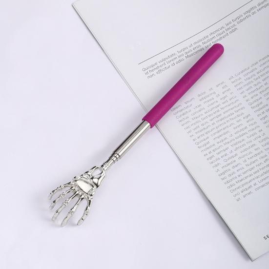 Extendable Stainless Steel Ghost Hand Back Scratcher Portable Telescopic Claw Massager Tool Funny Gift for Seniors Dad Men Women