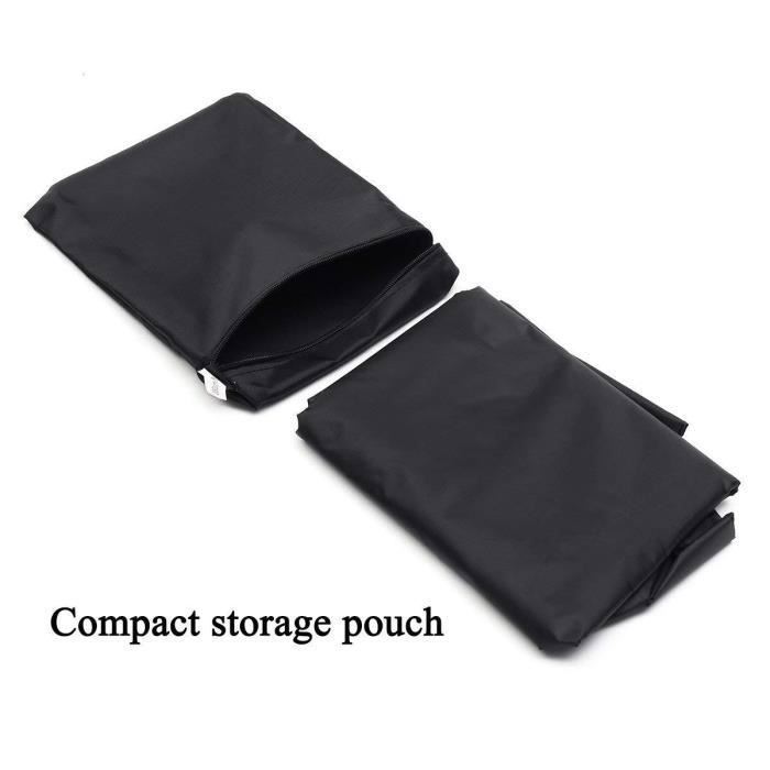 Housse de protection pour salon de jardin - Imperméable - Anti-Vent/Pluie/UV - Noir