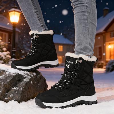 Новое поступление Женские модные зимние сапоги на плюшевой подкладке Теплые зимние ботинки Нескользящие ботильоны для холодных дней Де Спорте
