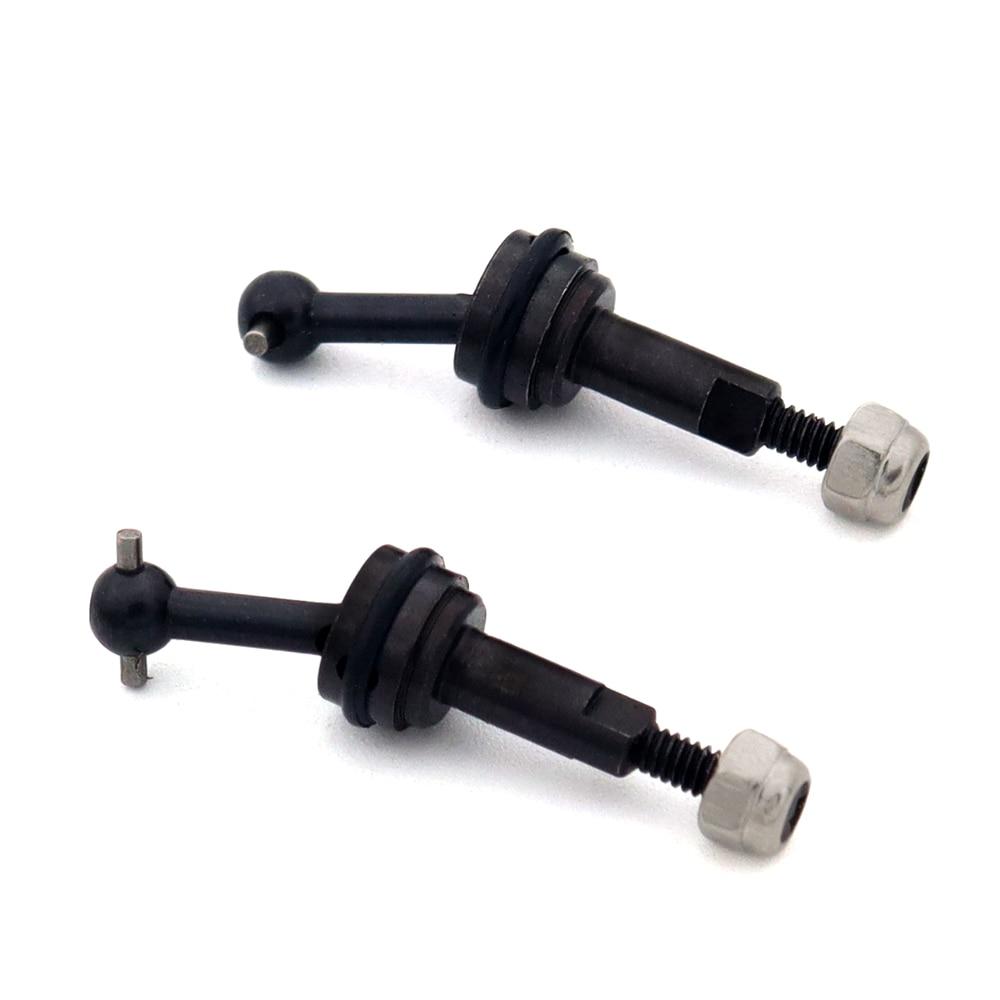 2 Pcs Extended Metal CVD Cardan Shaft 2mm With M2 Nut For 1/28 RC Car Wltoys K969 K989 K979 P929 Upgrade Parts