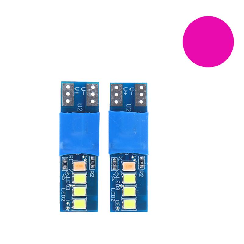 2Pcs T10 Double Tip Dynamic LED Bulb Car Interior Reading Trunk Width Indicator Modified Lighting