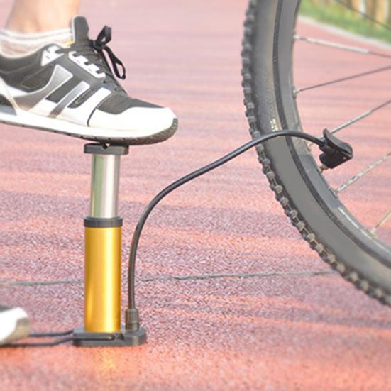 Портативный 120 фунтов на квадратный дюйм педальный тип велосипед мотоцикл воздушный насос семейный инфлятор