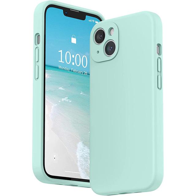 Жидкий силиконовый мягкий чехол для iPhone 15 14 Plus 13 11 12 Pro Max Mini X XR XS Full Lens Protection Cover Shell