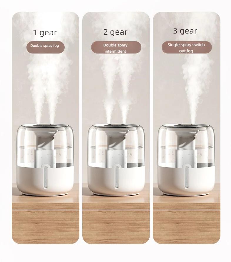 Портативный увлажнитель воздуха с цветным светодиодным ночником USB Mist увлажнитель воздуха для домашнего офиса 4 л ультразвуковой увлажнитель воздуха для теплицы большой емкости