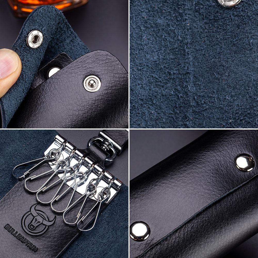 BULLCAPTAIN Мужская и женская сумка для ключей из коровьей кожи, чехол Kay для малого бизнеса, мужские домработницы, модные декоративные сумки, брелок высокого качества