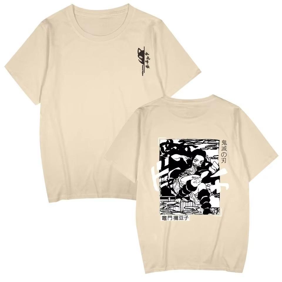 American Design Short-sleeved T Autumn Winter Mathematical Formula Clock Print Men's and Women's Versatile Tops Women Clothing