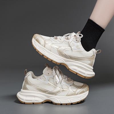 Осень новые папины кроссовки женские универсальные повседневные на платформе спортивные кроссовки цветовая гамма ретро женская обувь 1101