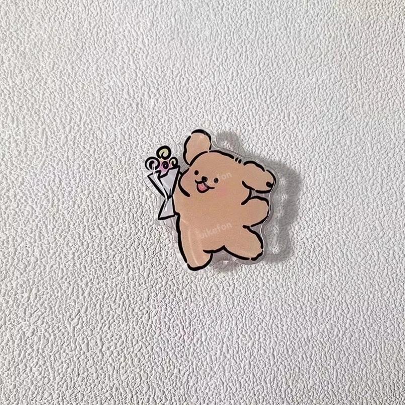 Держатель для телефона Ток Кронштейн Корейский Милый Мультяшный Щенок Магнитный Сокет Карманная Подставка Для iPhone Samsung Xiaomi Кольцо-Держатель для Пальца