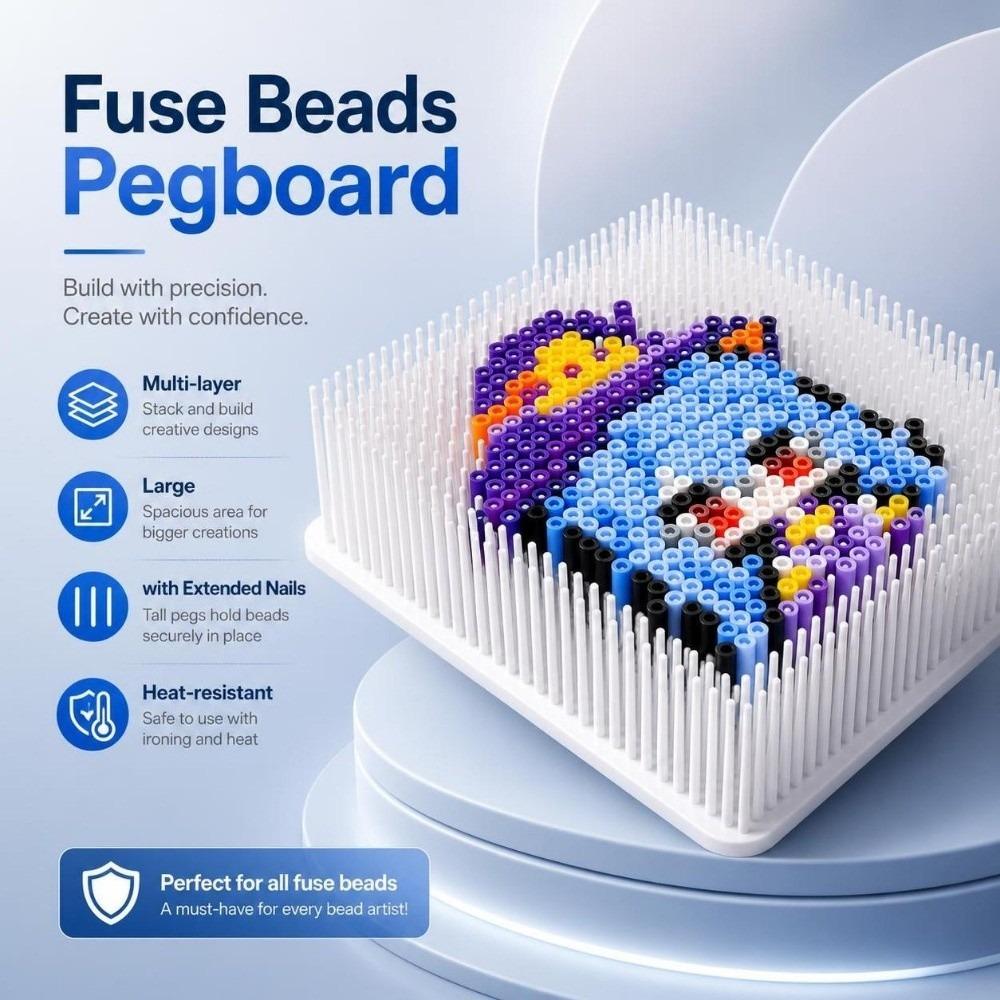 5-layer Multi-layer Beanboard DIY Craft Meltable Beads Boards Fuse Beads Pegboard Craft Beads