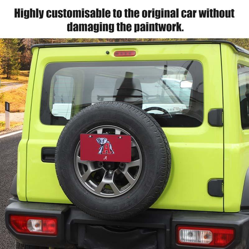 US Regulations Spare Tire License Plate Holder Bracket Mounting Fit For Jeep Wrangler TJ JK JL For Suzuki Jimny For Ford Bronco Exterior Accessories