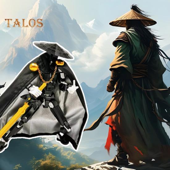 Knight-Errant Action Figure with Accessories Movable Joints 3D Printed Chinese Style Swordsman Robot Model Toy Articulated Dummy Figurine